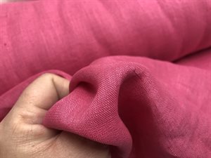 Fastvævet hør - skøn kvalitet i sommer pink